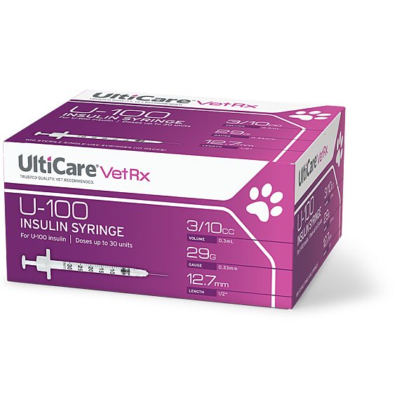 UltiCare VetRx U 100 Insulin Syringes