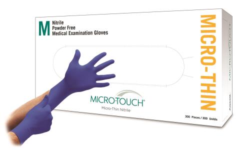 Micro Touch Micro Thin Nitrile Exam Glove, Powder Free, Latex Free, Non Sterile