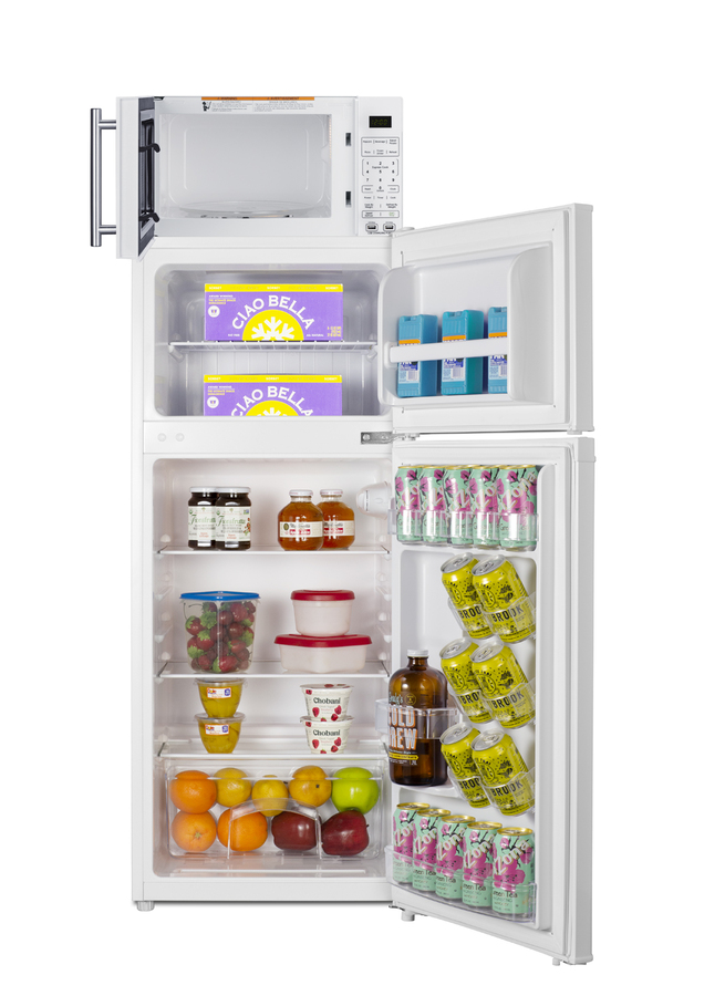 Microwave/Refrigerator-Freezer Combination with Allocator