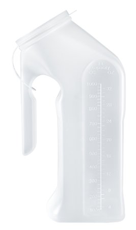 Male Urinal 1 Quart / 1000 mL With Closure Single Patient Use