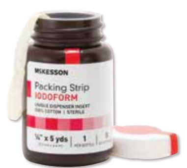 Iodofrom Gauze Packing Strips, Sterile