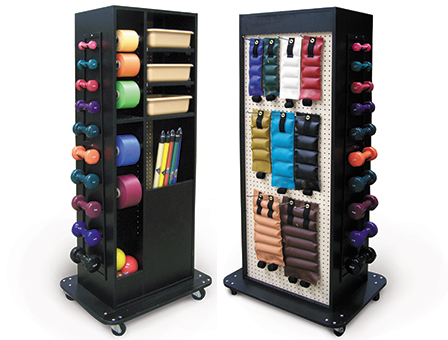 Compact Weight Rack with Weights
