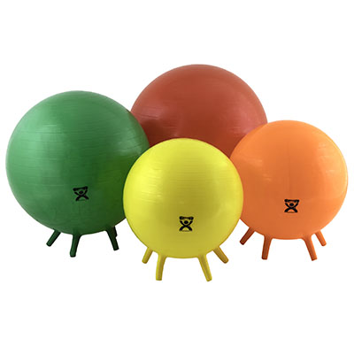 Inflatable Exercise Balls with Stability Feet