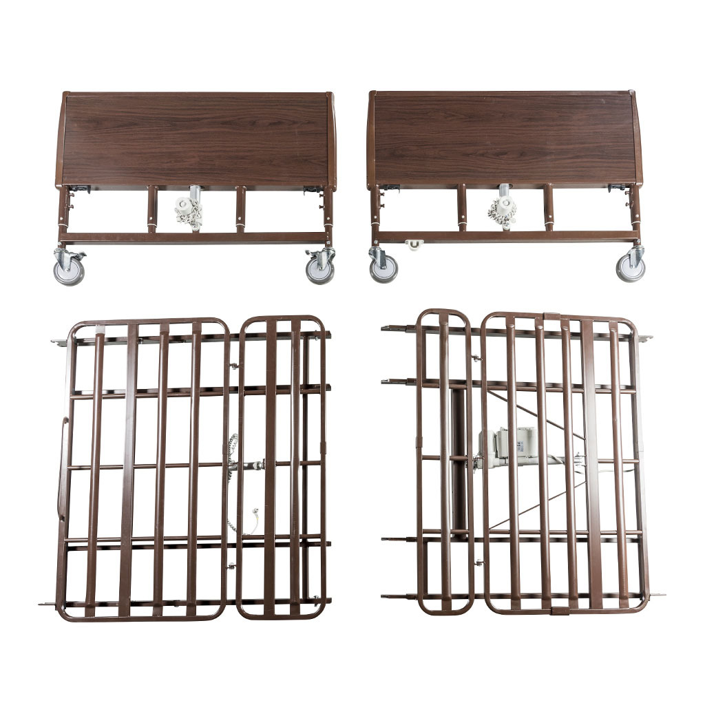 Lightweight Bariatric Homecare Bed with Half Rails