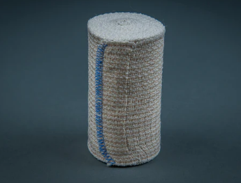 HoneyComnb Elastic Bandage with Double Velcro Closure, Beige, Non Sterile, Individually Wrapped