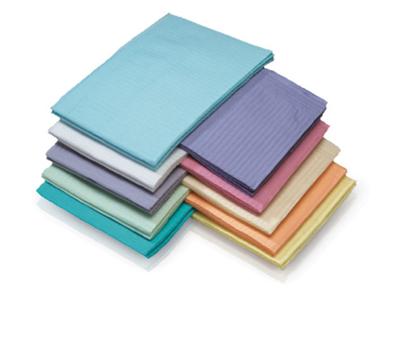 SafeBasics 2 Ply Dry Back Dental Bibs, 13" x 18"