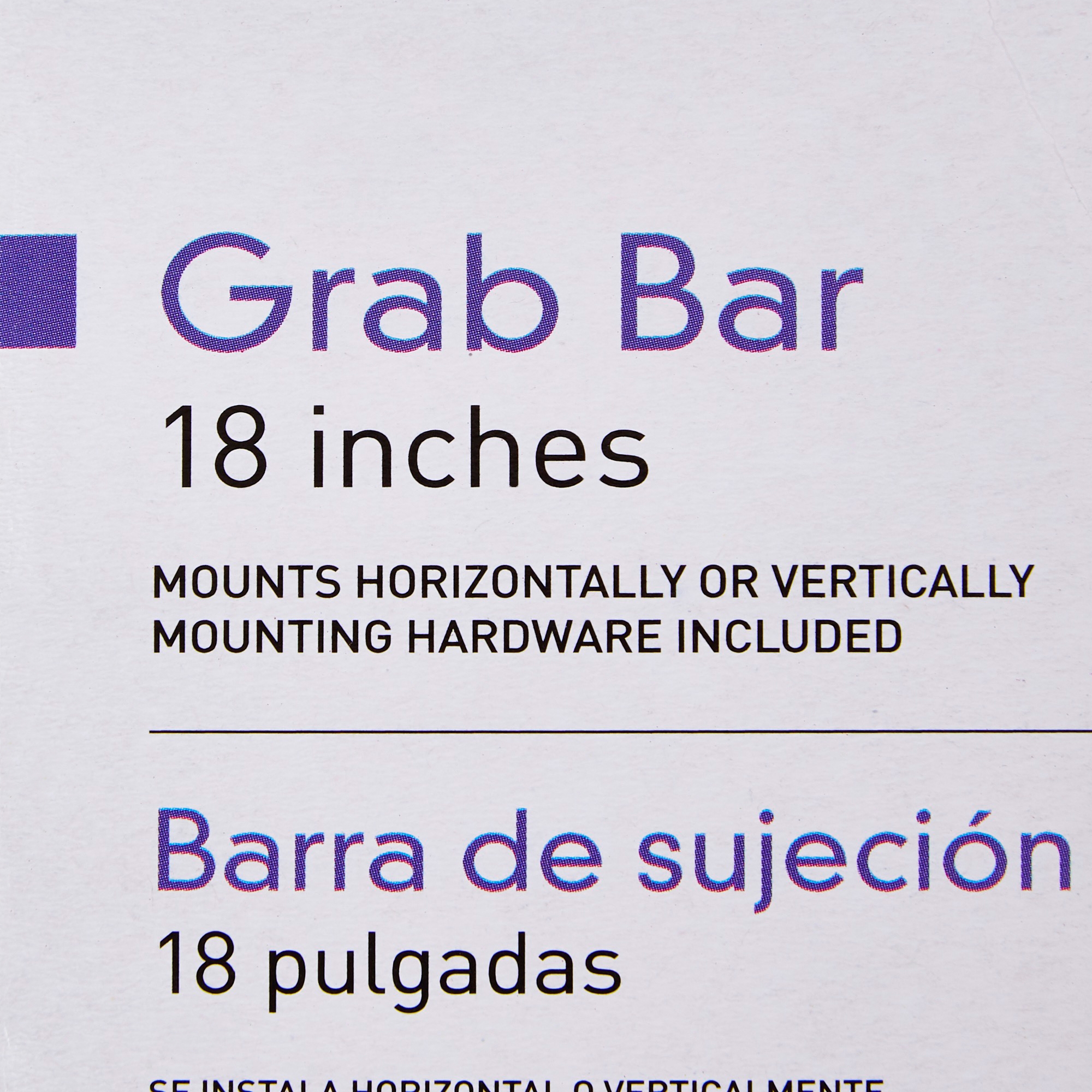 Grab Bar, 4 Screws, White Steel