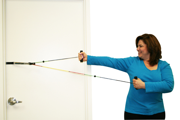 Visualizer Color Coded Over Door Shoulder Pulley Exercisers