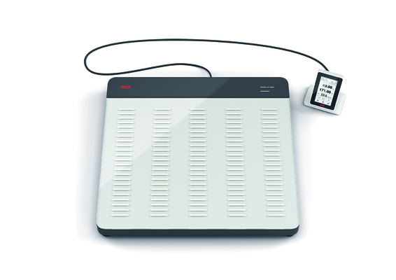 EMR Validated Flat Scale with ID Display and Stable Glass Platform