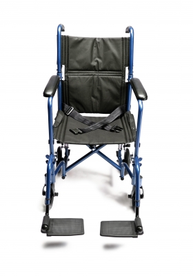 19" Lightweight Aluminum Transport Chair