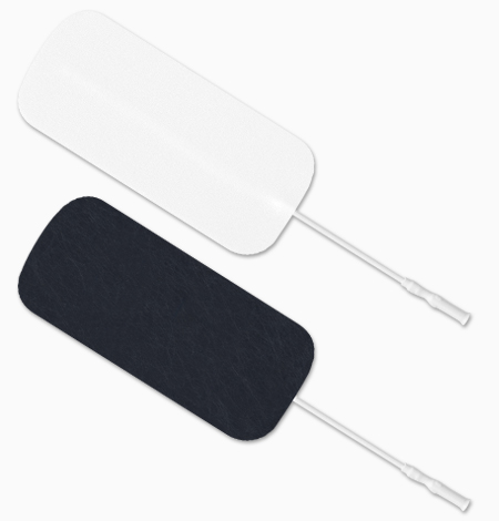 ValuTrode Foam Electrode, White Foam Top, Rectangle, 4/pk, 10 pk/bg, 1 bg/cs (090164)