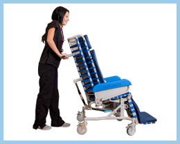 FlexTilt Space Chair with Vback Design, Pivoting Arms, and Steering Casters