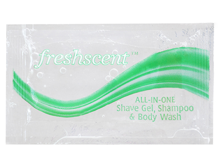 Freshscent Shampoo Shave Lotion & Body Wash, 0.34 oz