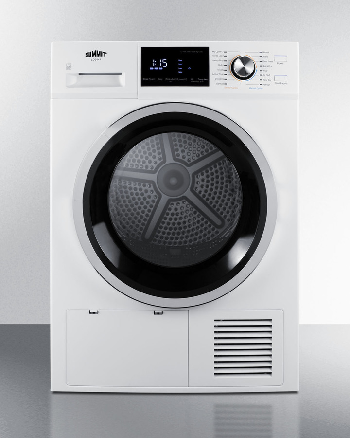 24" Wide 220V Front Loading Heat Pump Dryer