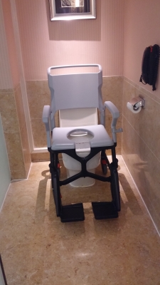 BathMobile Adjustable Shower Commode Chair