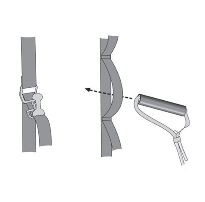 Anchor Strap For Fitness Tubing - Around Door Configuration