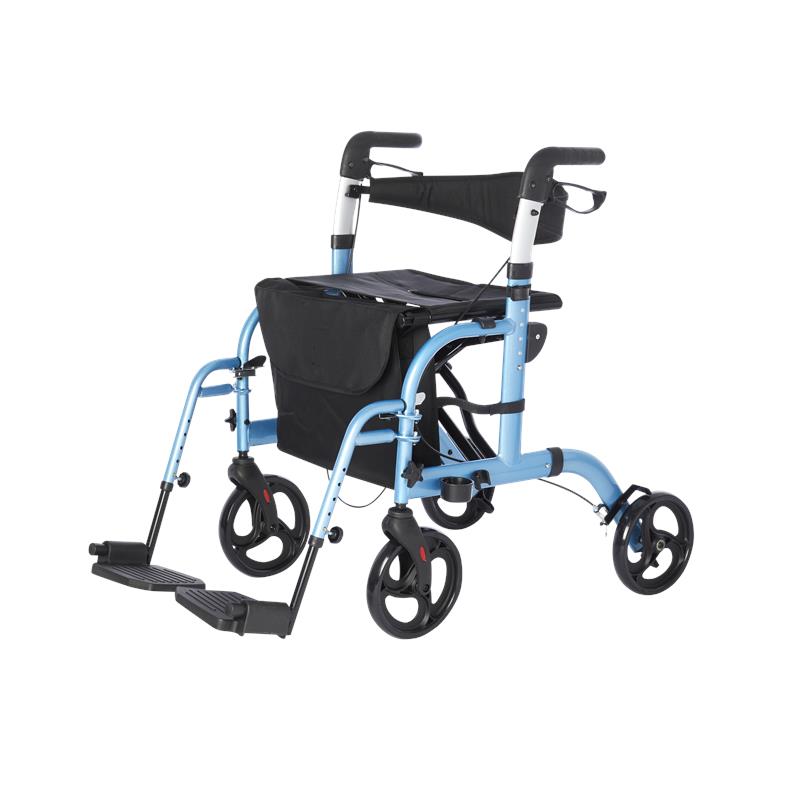 Translator, Rollator and Transport Chair, 2 in 1 