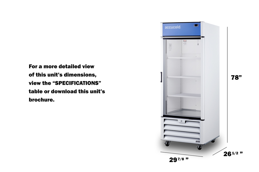 30' Wide Healthcare Refrigerator