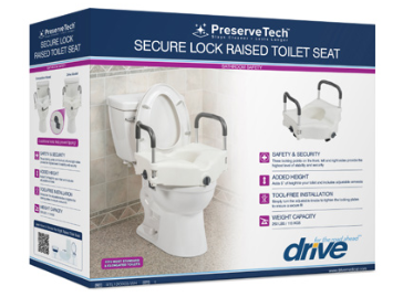 PreserveTech Secure Lock Raised Toilet Seat