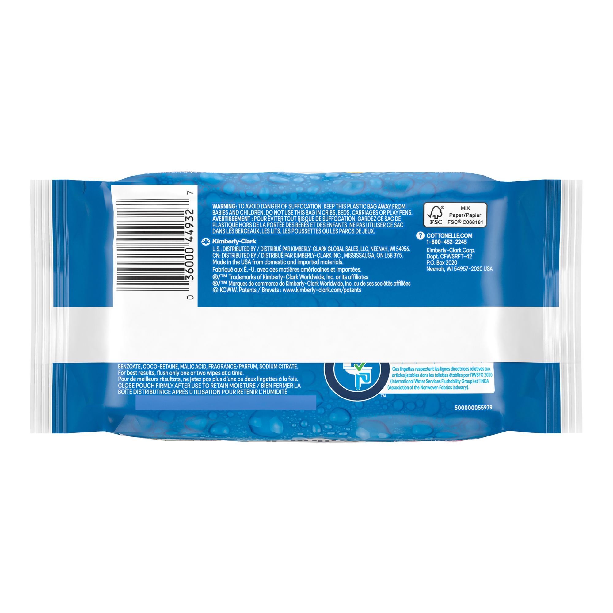 Cottonelle, Cleansing Cloths, Flushable, Refill