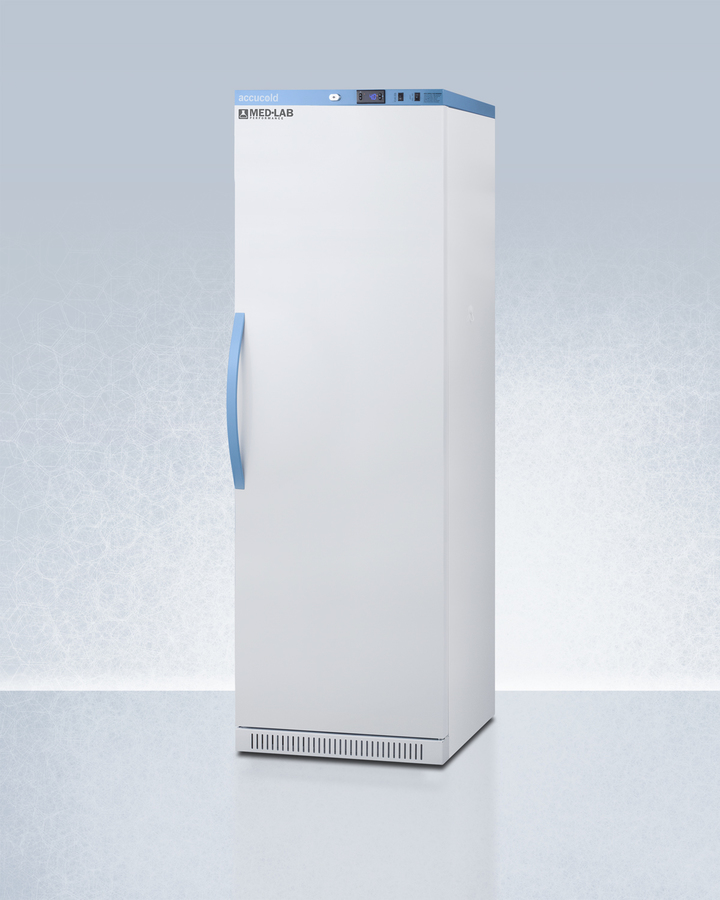 15 Cu Ft Upright Laboratory Refrigerator with Interior Lockers