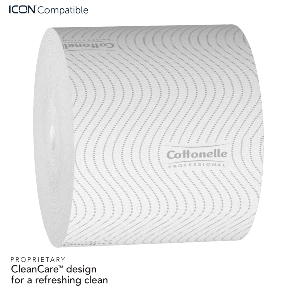 Cottonelle Standard Toilet Paper with CleanCare Design 2 Ply White