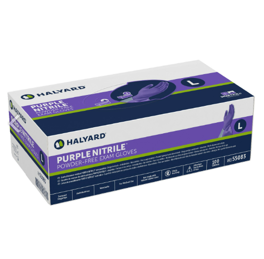Purple Nitrile Exam Gloves 100/Box