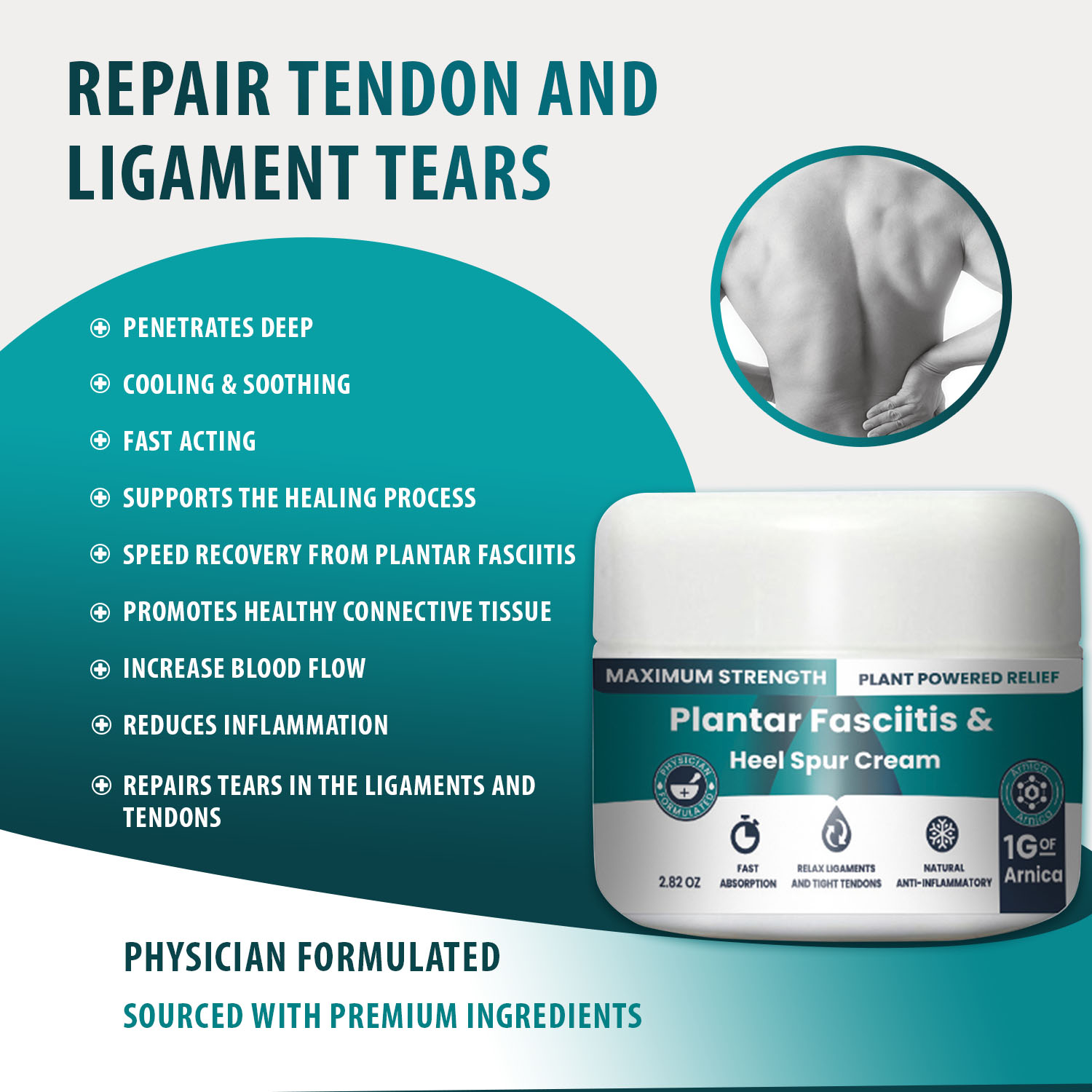 Plantar Fasciitis Cream Heel Spur Pain Relief