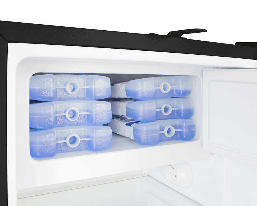 21" Wide Built in Undercounter ADA Compliant Refrigerator Freezer with Front Lock and Copper Handle