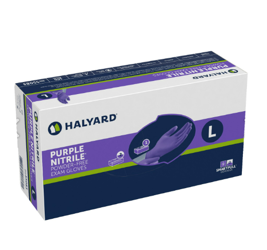 Purple Nitrile Exam Gloves 100/Box