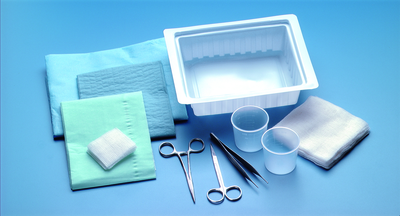 Sterile Suturing Tray With Floor-Grade Satin-Finished Instruments