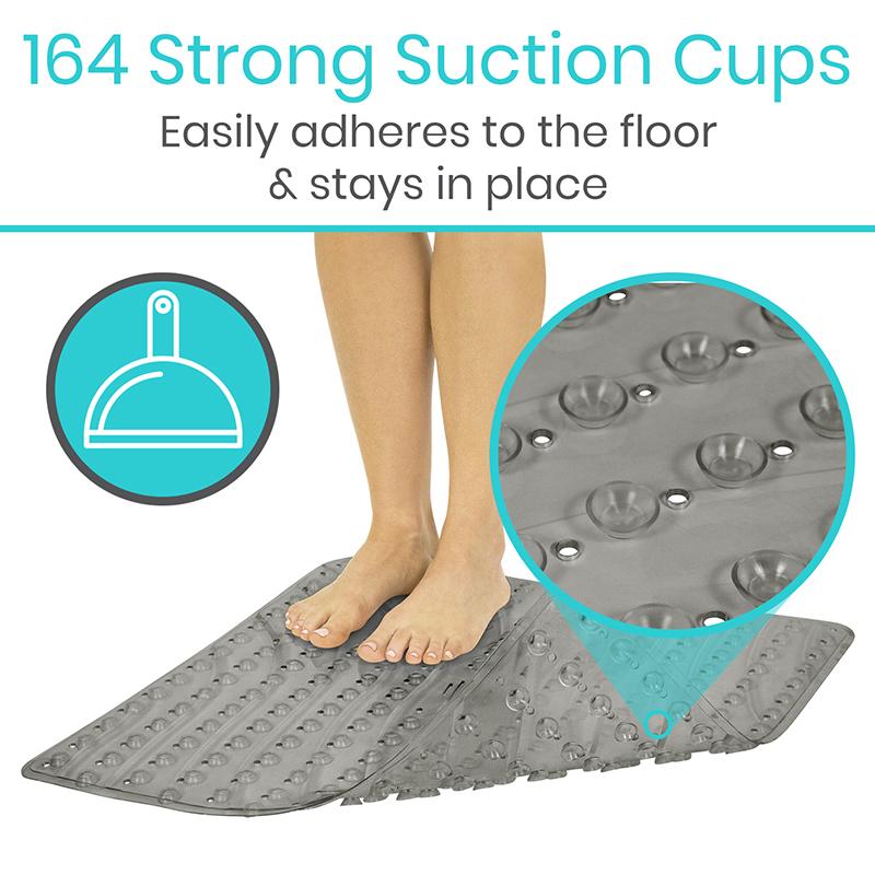 20" x 20" Non Slip Suction Cups Shower Mat