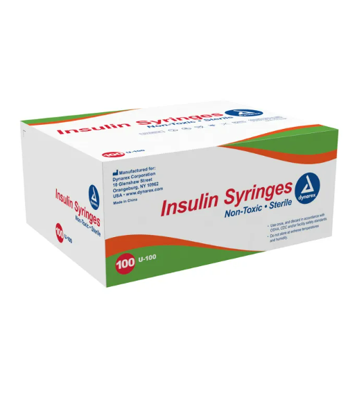 Non Safety Insulin Syringe, Individually Packaged, 0.5 cc