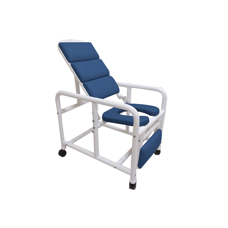 20" Internal Width Deluxe New Era Patented Infection Control Fully Padded Reclining Shower Chair and Padded Legrest