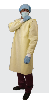 360° Wrap Around Isolation Gown, Non Woven, One Size Fits Most