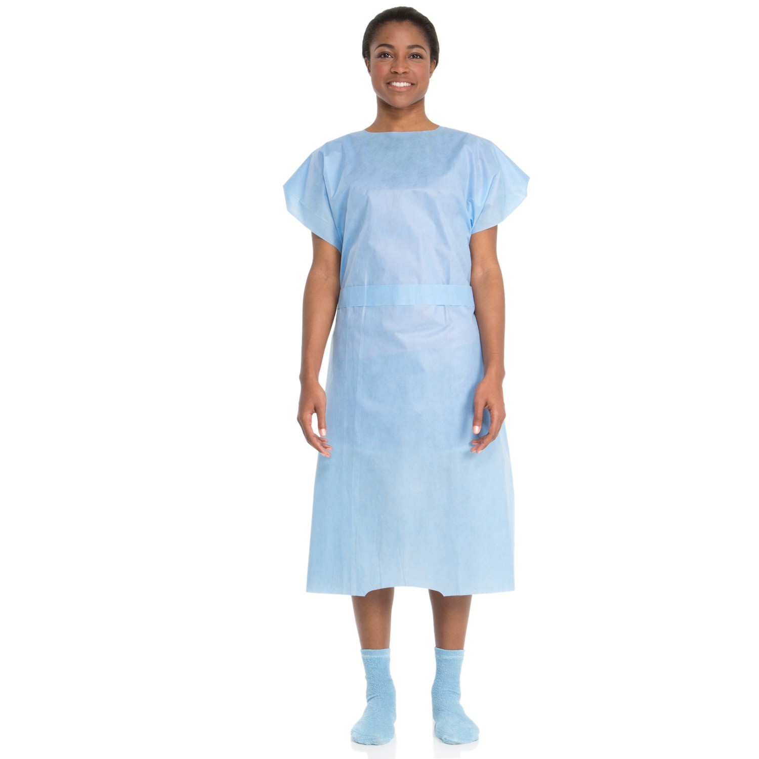 Patient Gown, Blue