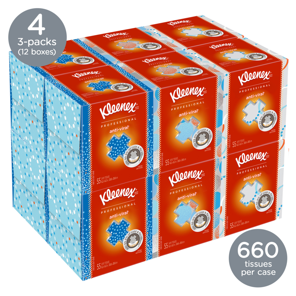 Kleenex, Specialty Facial Tissue, 3 Ply, White