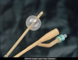 Bardia Foley Catheter, Silicone Coated Latex, 2 Way, Standard Tip