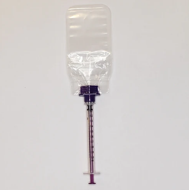 Non Sterile Female ENFit Syringe with Purple Plunger
