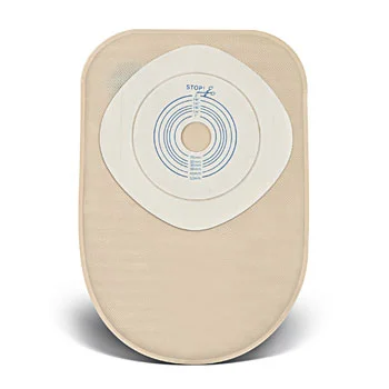 ActiveLife One Piece Closed End Pouch, Pre Cut Stomahesive Skin Barrier, 1 Sided Comfort Panel and Filter,  8", Opaque