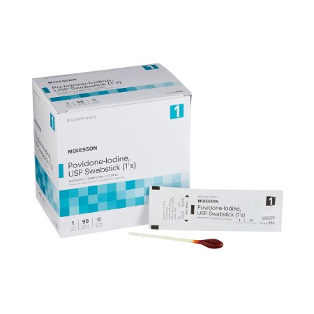 10% Strength Povidone Iodine Impregnated Swabstick, Individual Packet, Sterile