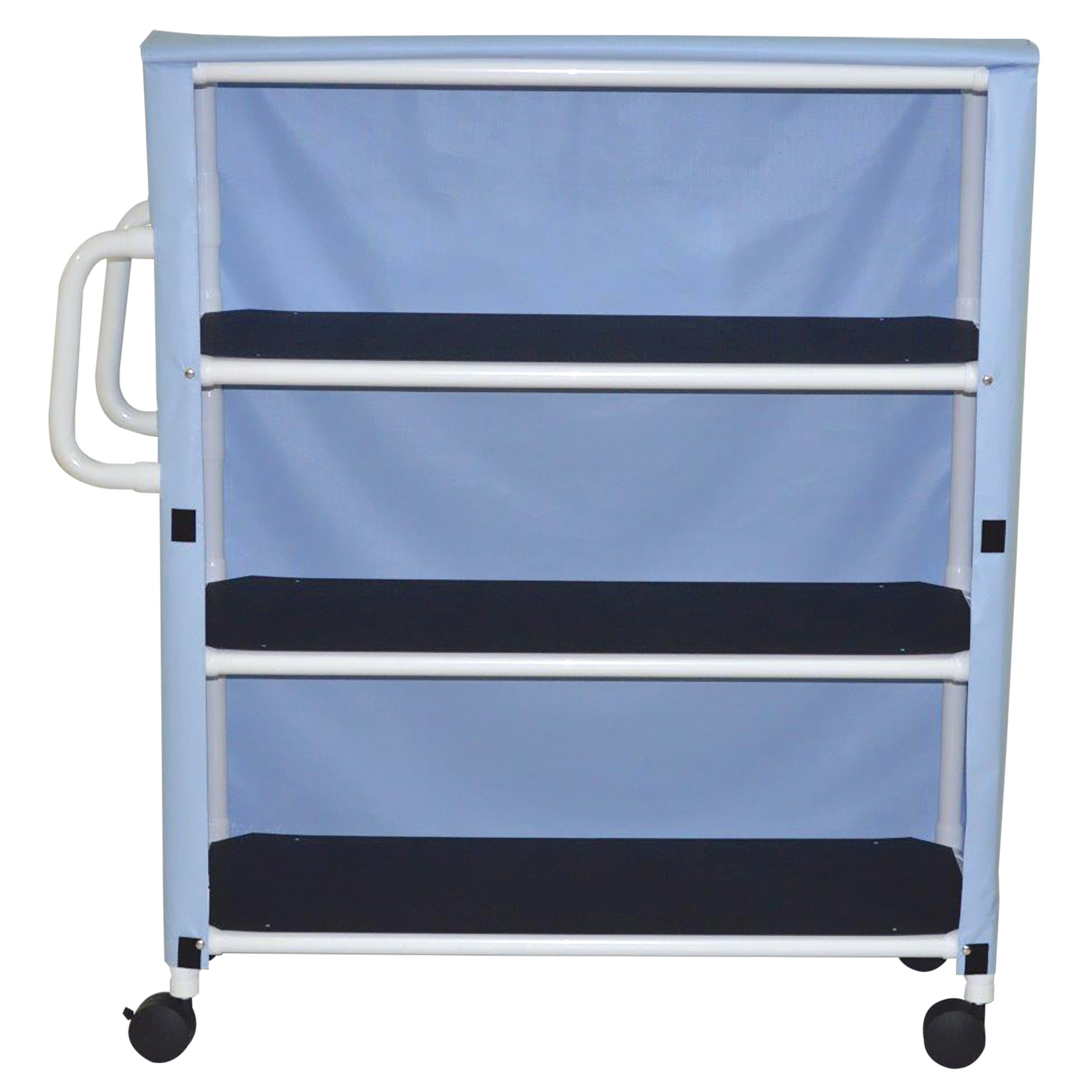 Jumbo Three Shelf Linen Cart