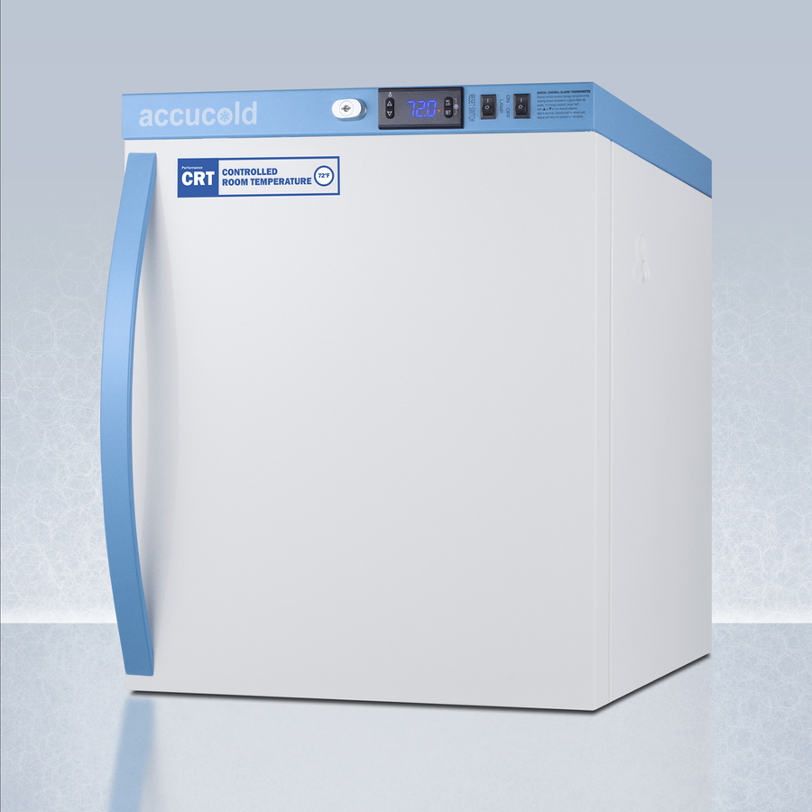 1 Cu Ft Compact Controlled Room Temperature Cabinet with Lock