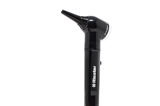 Black E Scope Fiber Optic Otoscope XL 2.5 V in Case