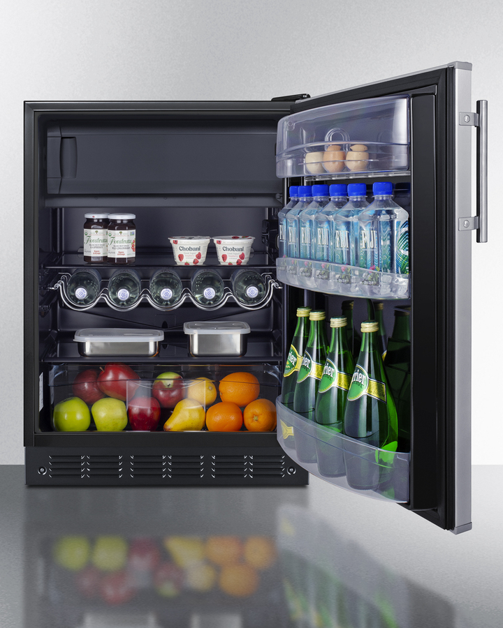 24' Wide Refrigerator Freezer Undercounter 5.0 cu.ft. Capacity