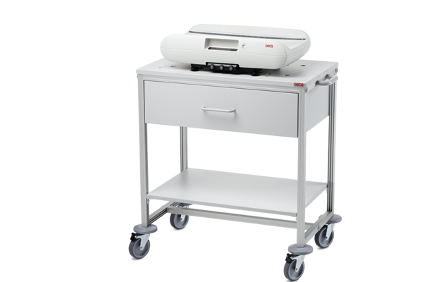 Mobile Baby Scale Cart with Drawer