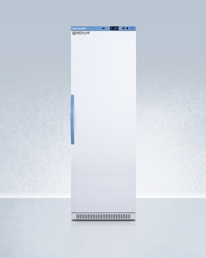 15 Cu Ft Upright Laboratory Refrigerator with Interior Lockers