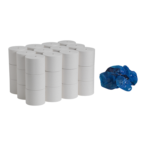 Compact, Coreless Bathroom Tissue, 2-Ply, 3.85" x 4.1"