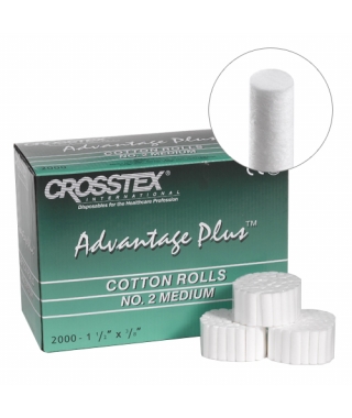 Advantage Plus, Cotton Rolls Non Sterile, 1½" x 3/8"