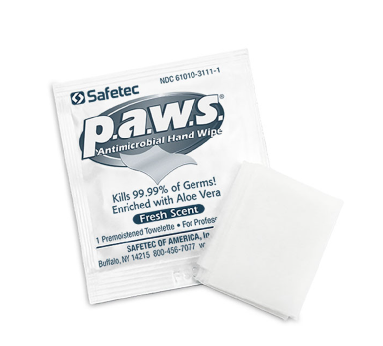 PAWS, Hand Sanitizing Wipe